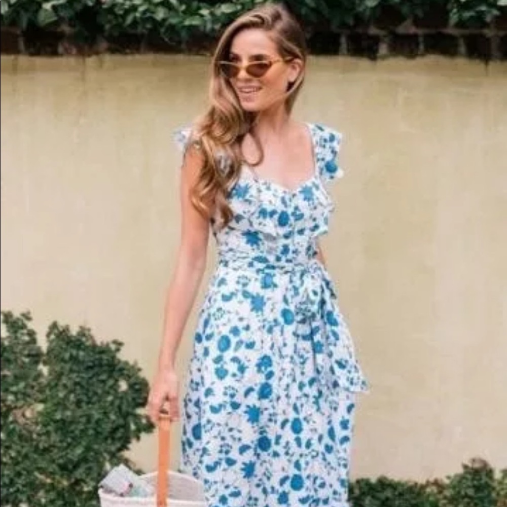 Gal Meets Glam Olivia Floral Print Fit&Flare S 10